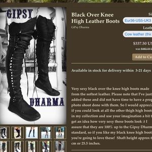 Gipsy Dharma over the knee boots